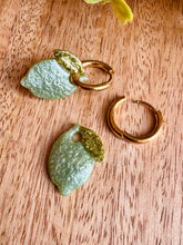 Charger l'image dans la galerie, Duo de pépites citron vert 🍋‍🟩(paillettes vert amande)