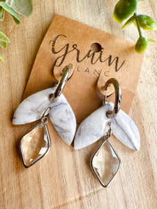 Boucles résine duo de pépites