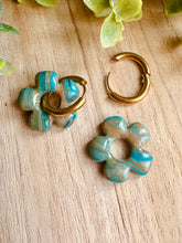Charger l&#39;image dans la galerie, Duo de pépites (marbré turquoise abricot)