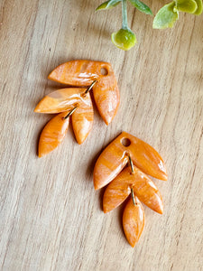 Duo de pépites (orange doré)