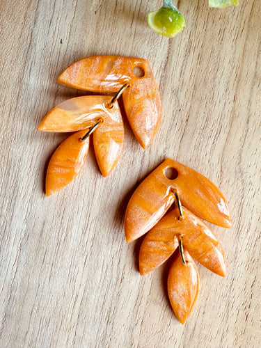 Duo de pépites (orange doré)