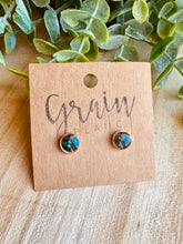 Charger l&#39;image dans la galerie, Mini boucles de résine (vert rose gold)