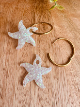 Charger l'image dans la galerie, Duo de pépites étoile de mer (paillettes blanche)