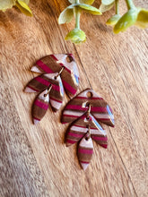 Charger l'image dans la galerie, Duo de pépites (marbré bordeaux marron)