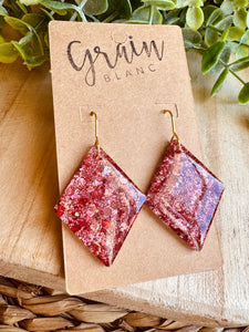 Boucles résine (doux rose)