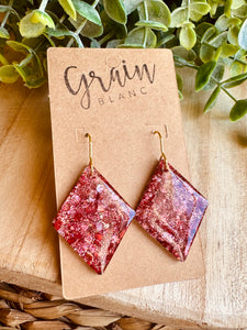 Boucles résine (doux rose)