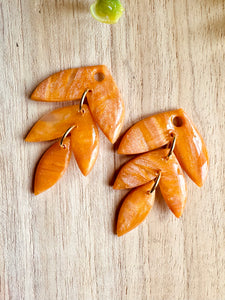 Duo de pépites (orange doré)