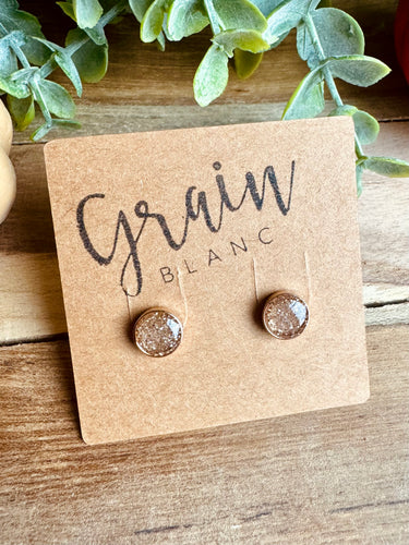 Mini boucles de résine (rose gold)