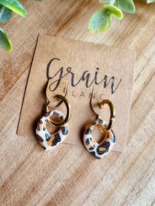 Boucles résine duo de pépites (mini)