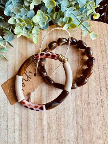 Duo de Bracelets « Macaroni » - Taille M