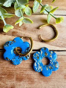 Duo de pépites (bleu jean doré)