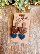 Charger l'image dans la galerie, Duo de cœurs (chocolat bleu doré)