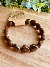 Charger l&#39;image dans la galerie, Bracelet MARRON « coeurs » - Taille M
