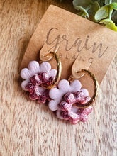 Charger l'image dans la galerie, Créoles double fleurs (rose créoles dorées )