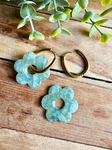 Duo de pépites (marbré vert tilleul)