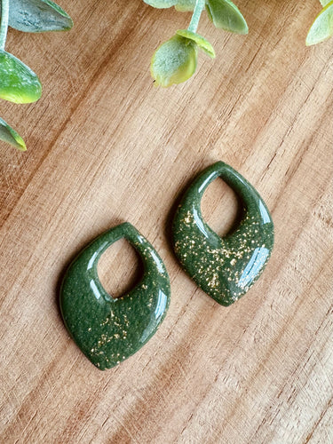 Duo de pépites (doré kaki)