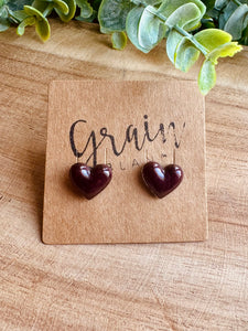 Boucles résine (Bordeaux)