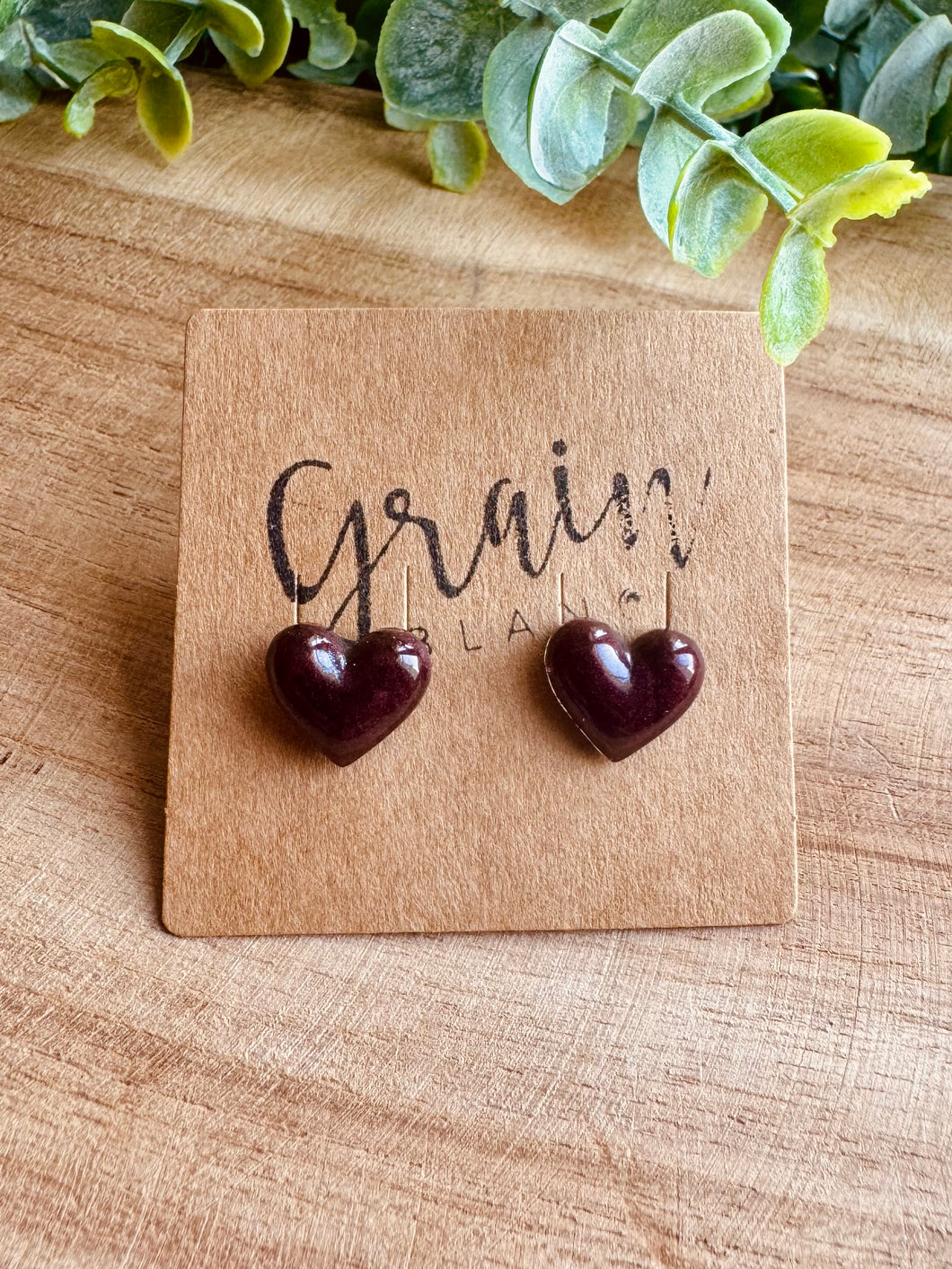 Boucles résine (Bordeaux)