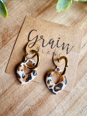 Boucles résine duo de pépites (mini)