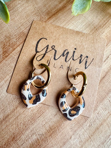 Boucles résine duo de pépites (mini)