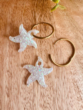 Charger l'image dans la galerie, Duo de pépites étoile de mer (paillettes blanche)