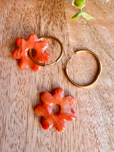 Charger l'image dans la galerie, Duo de pépites (marbré orange )