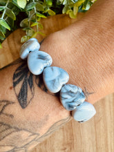 Charger l'image dans la galerie, Bracelet marbré (Black&amp;White)  « coeurs » - Taille M