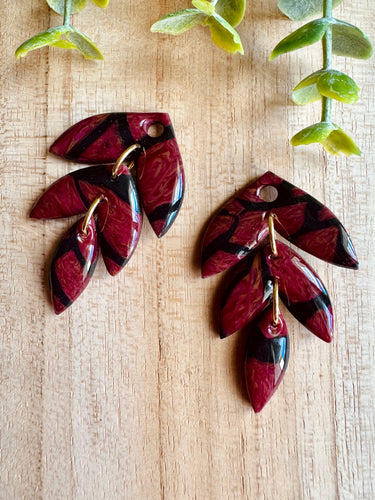 Duo de pépites (bordeaux noir)