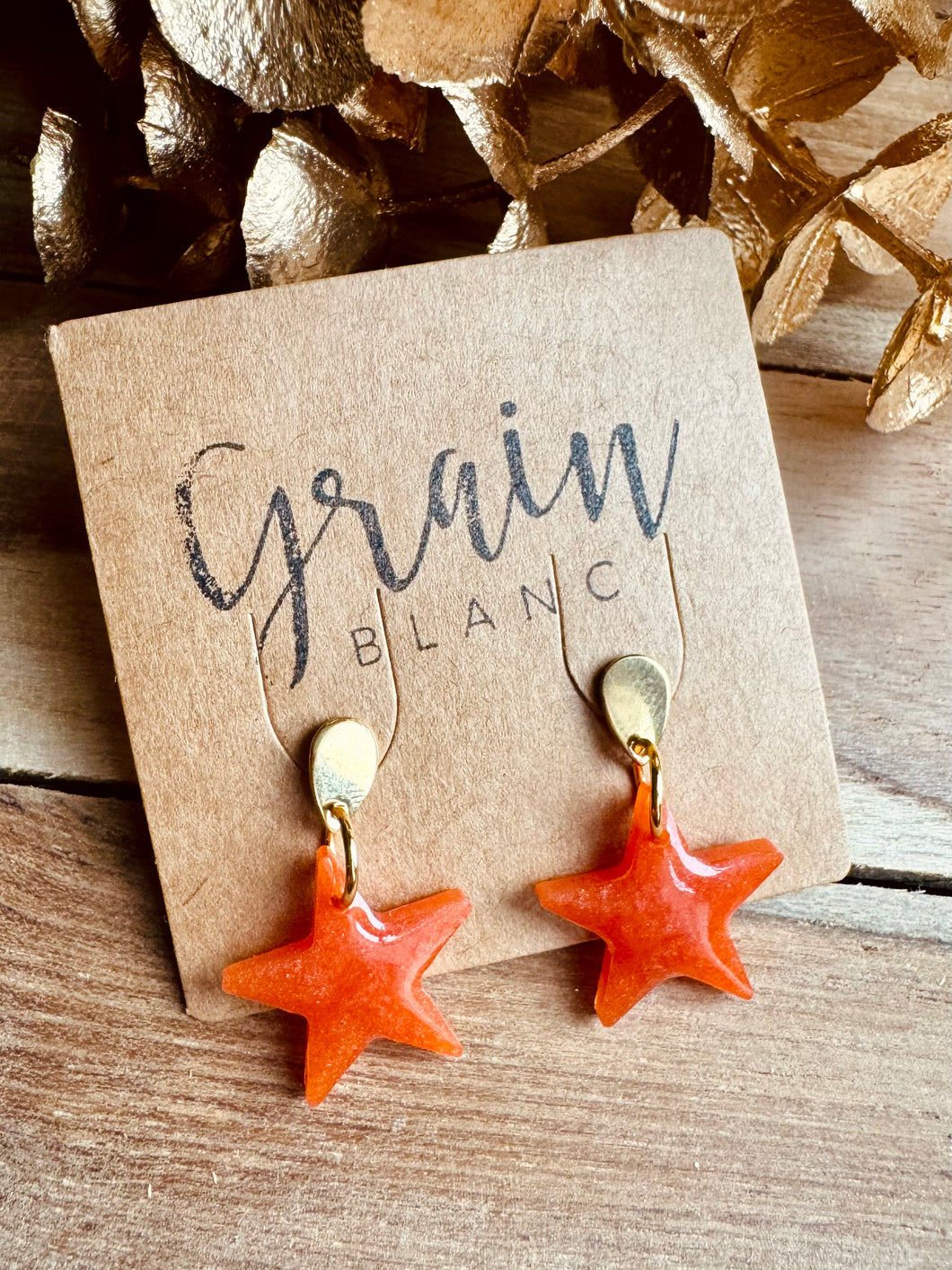 Boucles mini miss ✨ (orange doré)