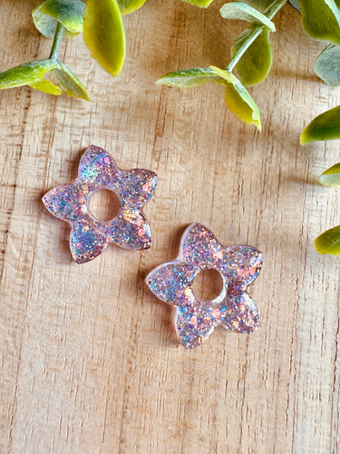 Duo de pépites (rose paillettes)