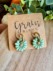 Boucles résine duo de pépites (mini)