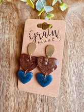 Charger l'image dans la galerie, Duo de cœurs (chocolat bleu doré)