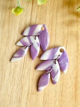 Charger l&#39;image dans la galerie, Duo de pépites (violet blanc marbré)