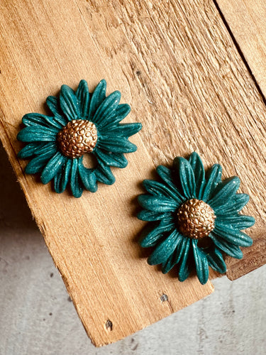 Duo de pépites 🌸 (vert péan cœur bronze )