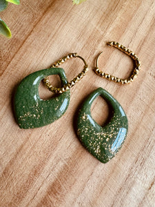 Duo de pépites (doré kaki)