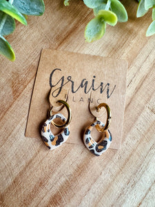 Boucles résine duo de pépites (mini)