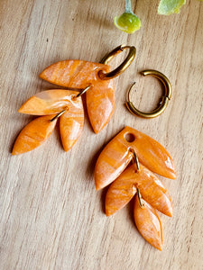 Duo de pépites (orange doré)