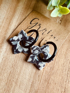 Boucles résine duo de pépites