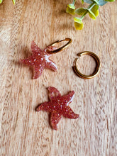 Charger l'image dans la galerie, Duo de pépites étoile de mer (rose paillettes)