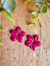 Charger l'image dans la galerie, Duo de pépites fleurs de Tiaré 🌺 (fucshia doré)