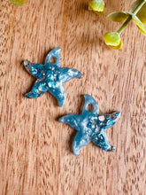 Charger l'image dans la galerie, Duo de pépites étoile de mer (bleu paillettes)