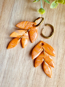 Duo de pépites (orange doré)