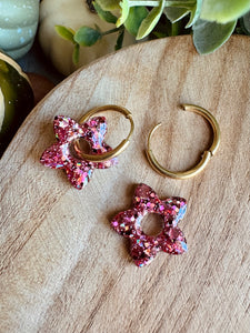 Duo de pépites (vieux rose )