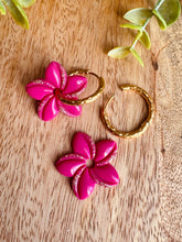 Charger l'image dans la galerie, Duo de pépites fleurs de Tiaré 🌺 (fucshia doré)
