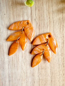 Duo de pépites (orange doré)