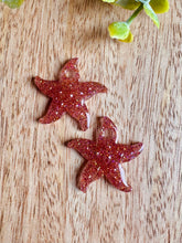 Charger l'image dans la galerie, Duo de pépites étoile de mer (rose paillettes)