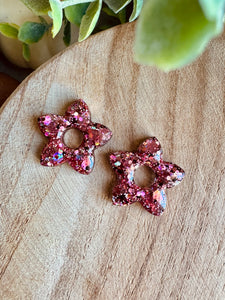 Duo de pépites (vieux rose )