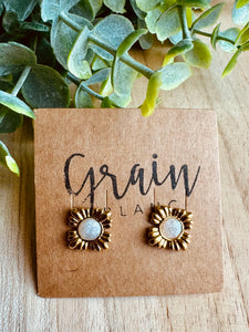 Mini boucles de résine (doré crème)