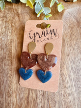 Charger l'image dans la galerie, Duo de cœurs (chocolat bleu doré)