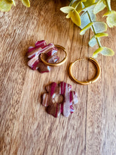 Charger l'image dans la galerie, Duo de pépites (marbré marron bordeaux)